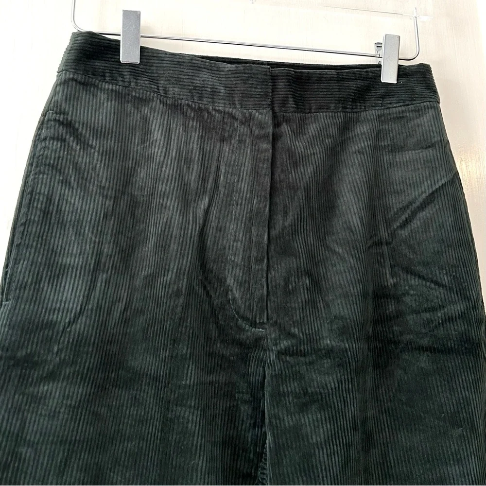 Kate Spade Modern Cord Flare Pant Deep‎ Spruce Green 6